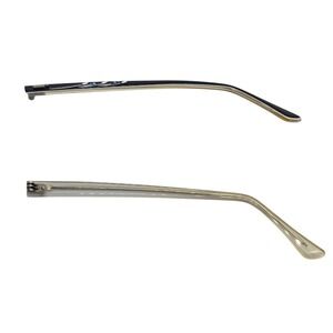 Vintage Shuron USA Eyeglass Temples Replacement Arms Black Rhinestone 5 1/2"